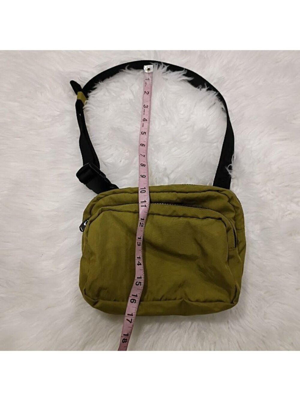 Baggu Olive Green Fannybag Crossbody Bag Lightweight Adjustable Strap Durable - Picture 11 of 11